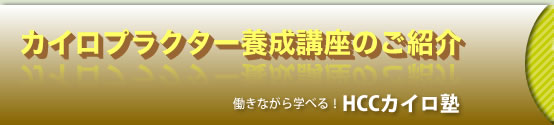 働きながら学べる！カイロプラクター養成講座